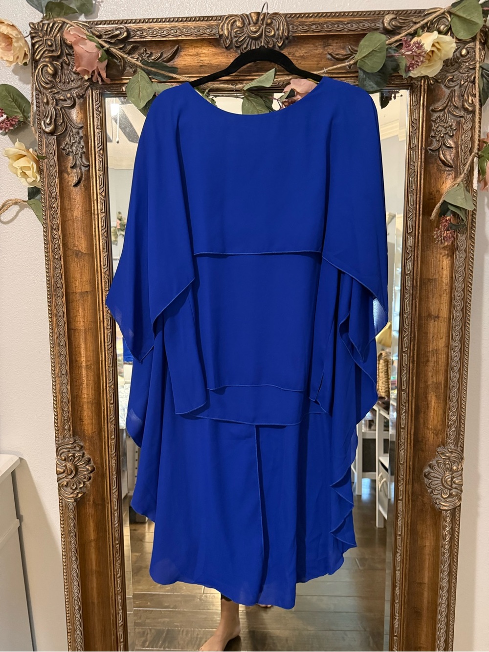 Elegant Royal Blue Layered Women’s blouse
